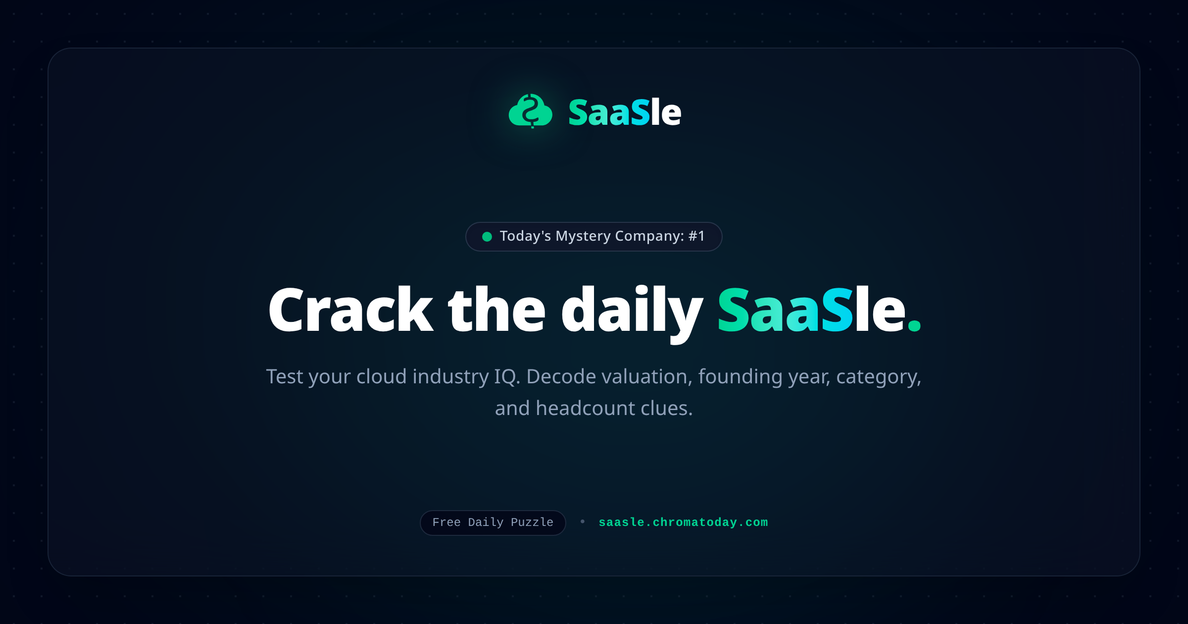 I turned SaaS metrics into a free Wordle-style daily guessing game